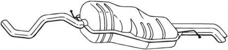 Глушитель выхлопной системы задний SEAT TOLEDO II; SKODA OCTAVIA I; VW BORA, GOLF IV 1.8-2.3 08.97-12.13 BOSAL 282-131 (фото 1)