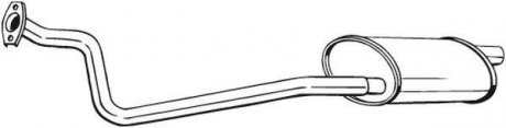 Глушитель передний CITROEN JUMPY, FIAT SCUDO, PEUGEOT EXPERT 1.9D 04.98-12.06 BOSAL 282-379 (фото 1)