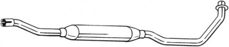 Глушник вихлопної системи середній FIAT SEDICI; SUZUKI SX4 1.5/1.6 06.06- BOSAL 283-991 (фото 1)