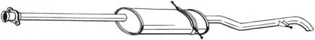 Глушитель выхлопной системы задний MERCEDES A (W168) 1.4/1.6/1.9 07.97-08.04 BOSAL 289-031