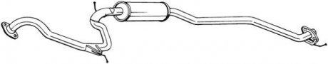 Глушник вихлопної системи середній HONDA CIVIC VIII 1.8 09.05- BOSAL 290-011 (фото 1)