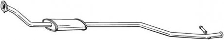 Глушник вихлопної системи середній CITROEN XSARA PICASSO 1.6 09.05-12.11 BOSAL 293-001