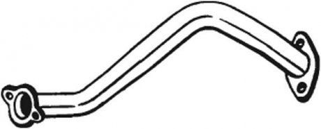 Вихлопна труба передня (x700mm) OPEL AGILA, SUZUKI SPLASH 1.0/1.0LPG 01.08- BOSAL 750-201