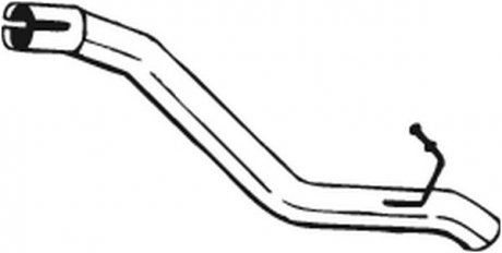 Выхлопная труба OPEL ASTRA J 1.7D 10.10-10.15 BOSAL 750-275 (фото 1)