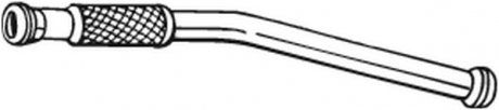 Вихлопна труба передня (гнучка x870mm) SAAB 900 II, 9-3 2.0/2.3 07.93-08.03 BOSAL 767-831 (фото 1)
