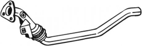 Вихлопна труба середня AUDI A4 2.0D 11.04-03.09 BOSAL 800-055 (фото 1)