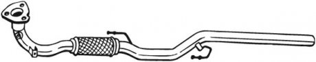 Вихлопна труба передні (гнучка) SEAT CORDOBA, IBIZA III; SKODA FABIA I, FABIA I PRAKTIK; VW POLO 1.2 07.01-03.08 BOSAL 823-635 (фото 1)