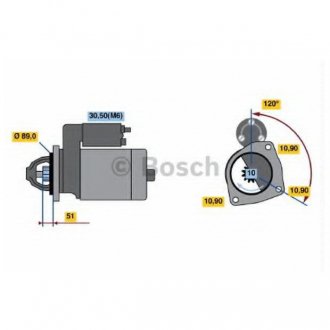 Фото автозапчастини стартер реставрація BOSCH 0 001 231 016