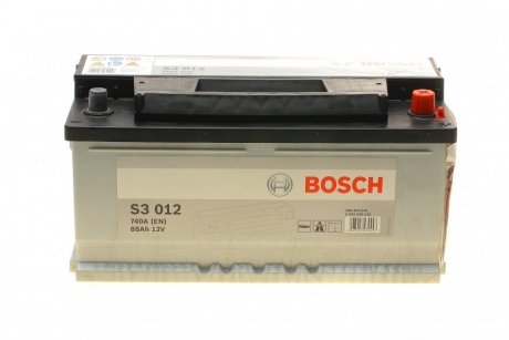Аккумулятор 12V 88Ah/740A S3 (P+1) 353x175x175 B13 (стартер) BOSCH 0092S30120