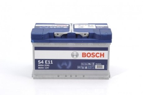 Аккумулятор 80Ah/800А START&STOP EFB (R+ Стандартные клеммы) 315x175x190 B13 - монтажный фланец 10.5мм (Пусковый) BOSCH 0092S4E111 (фото 1)