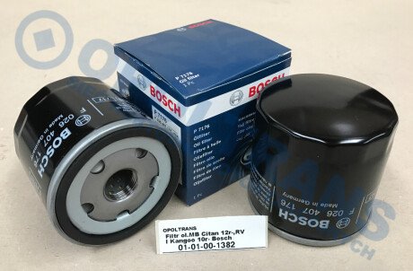 Фото автозапчасти filtr ol.MB Citan 12r-,RVI Kangoo 10r- BOSCH 0101001382