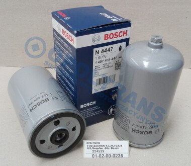 Фото автозапчастини фільтр палива man BOSCH 01-02-00-0236