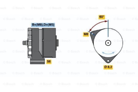 Фото автозапчастини генератор BOSCH 0120488144