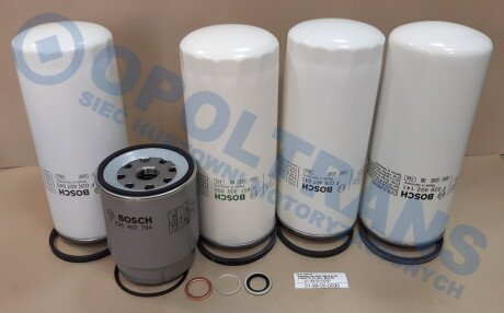 Фото автозапчасти kpl.filtrГіw RVI AE,Ker,Pre DXI11-13 05r- BOSCH 0199000090