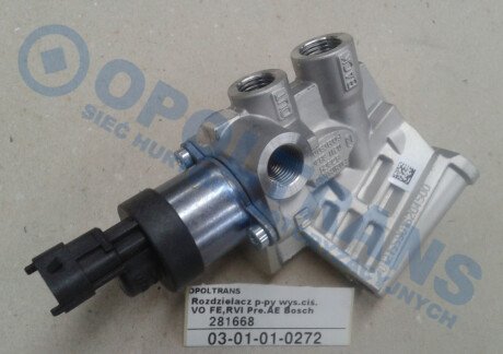 Фото автозапчастини rozdzielacz p-py wys.ciЕ›.VO.FE,RVI Pre.AE BOSCH 0301010272