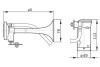 Фото автозапчастини фанфари (пневматичні, основні дБ -117, частота 630 Гц/795 Гц 24 В, червоні) DAF BOSCH 0 328 006 002 (фото 4)