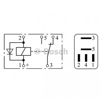 Фото автозапчастини реле (12V, 20A) BOSCH 0 332 207 304 (фото 1)