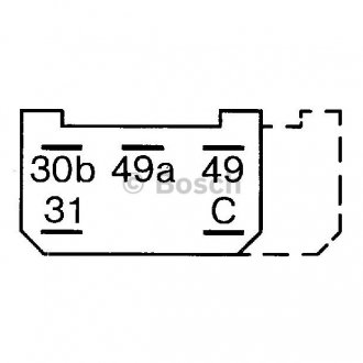 Фото автозапчастини реле повороту (24В) MERCEDES O 303 10.74-09.92 BOSCH 0 335 215 147 (фото 1)