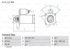 Фото автозапчастини стартер (12В, 2,2кВт) CITROEN C25, CX I, CX II; PEUGEOT J5 2.5D 09.81-07.94 BOSCH 0 986 010 600 (фото 1)