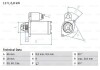 Фото автозапчастини стартер (12В, 0,8кВт) SUZUKI LJ80, SAMURAI, SJ410 0.8/1.0 01.80-12.04 BOSCH 0 986 012 881 (фото 1)