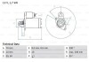 Фото автозапчасти стартер (12В, 1,7кВт) MERCEDES A (W168), VANEO (414) 1.7D 07.98-07.05 BOSCH 0 986 018 180 (фото 1)