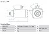 Фото автозапчастини стартер (12В, 1,1кВт) AUDI A3; SEAT ALTEA, ALTEA XL, LEON; SKODA OCTAVIA II, YETI; Volkswagen BEETLE, CADDY III, CADDY III/MINIVAN, EOS, GOLF PLUS V, GOLF VI, JETTA IV, PASSAT B6, TOURAN 1.2-2.0CNG 02.03- BOSCH 0 986 020 330 (фото 1)