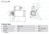 Фото автозапчастини стартер (12В, 1,1кВт) MERCEDES C (C204), C (CL203), C T-MODEL (S203), C T-MODEL (S204), C (W203), C (W204), CLC (CL203), CLK (A209), CLK (C209), E (A207), E (C207), E T-MODEL (S211) 1.6-5.5 05.02- BOSCH 0 986 020 350 (фото 1)