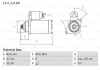 Фото автозапчастини стартер (12В, 2кВт) Volkswagen CRAFTER 30-35, CRAFTER 30-50 2.5D 04.06- BOSCH 0986021630 (фото 1)