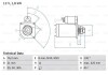 Фото автозапчастини стартер (12В, 1,8кВт) BMW 3 (E46), 5 (E39) 2.0D 02.98-09.03 BOSCH 0 986 022 581 (фото 1)