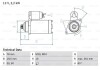 Фото автозапчастини стартер (12В, 2,2кВт) HYUNDAI H-1, H-1 / STAREX, H-1 CARGO, H-1 TRAVEL; KIA SORENTO I 2.5D 07.01- BOSCH 0 986 023 220 (фото 1)