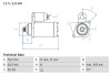 Фото автозапчастини стартер (12В, 2кВт) AUDI A3, TT; SEAT ALTEA, ALTEA XL, LEON, TOLEDO III; SKODA OCTAVIA II, SUPERB II; Volkswagen CADDY III, CADDY III/MINIVAN, CC B7, EOS, GOLF PLUS V, GOLF V, GOLF VI 1.4-3.6 05.03- BOSCH 0 986 024 360 (фото 5)