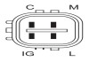 Фото автозапчастини генератор (14В, 80А) HONDA CIVIC VIII, JAZZ II, JAZZ III 1.2/1.3/1.4 03.02- BOSCH 0 986 080 570 (фото 3)