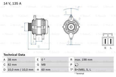 Фото автозапчастини автозапчасть BOSCH 0986082190