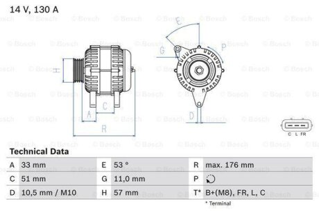 Фото автозапчасти автозапчасть BOSCH 0986082820