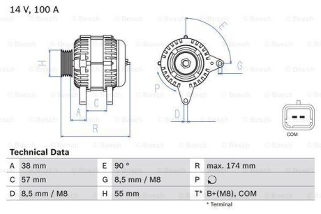 Фото автозапчасти автозапчасть BOSCH 0986083200