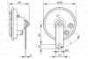 Фото автозапчастини звуковой сигнал, Звуковой сигнал BOSCH 0986320113 (фото 2)