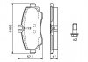 Комплект тормозных колодок передн. MERCEDES A (W168) 1.4/1.6/1.7D 07.97-08.04 BOSCH 0 986 424 470 (фото 2)