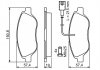 Комплект тормозных колодок передняя ALFA ROMEO MITO; FIAT BRAVO II, STILO; LANCIA DELTA III, LYBRA 1.3D-2.4 10.01- BOSCH 0986424595 (фото 13)