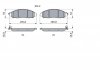 Комплект тормозных колодок передняя NISSAN NP300 NAVARA; RENAULT ALASKAN 2.3D 01.15- BOSCH 0986424837 (фото 5)