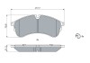 Фото автозапчасти комплект тормозных колодок передний Volkswagen CRAFTER, GRAND CALIFORNIA CAMPER 2.0D 09.16- BOSCH 0986424930 (фото 3)