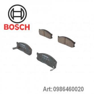Комплект тормозных колодок передний FORD ECONOVAN; KIA BESTA, K2500, K2700; MAZDA E 1.4-2.7D 01.83- BOSCH 0986460020