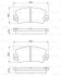 Комплект гальмівних колодок задній RENAULT 18, 18 VARIABLE, 21, 25, 30, 5, ESPACE I, ESPACE II, FUEGO 1.4-2.8 09.77-12.96 BOSCH 0986463490 (фото 8)