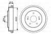 Фото автозапчасти тормозной барабан задний HONDA CR-V I, HR-V 1.6/2.0 10.95- BOSCH 0 986 477 147 (фото 1)