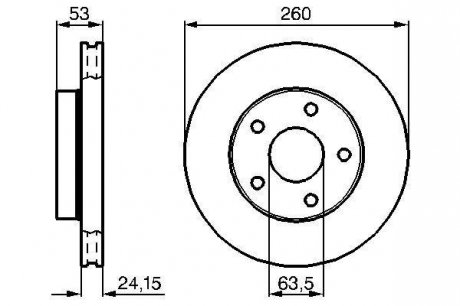 Колодки гальмівні передня ліва/права FORD SCORPIO I 1.8-2.9 04.85-12.94 BOSCH 0 986 478 195 (фото 1)