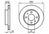 Фото автозапчасти тормозной диск передняя левая/правая NISSAN ALMERA I 1.4 09.95-07.00 BOSCH 0 986 478 650 (фото 1)