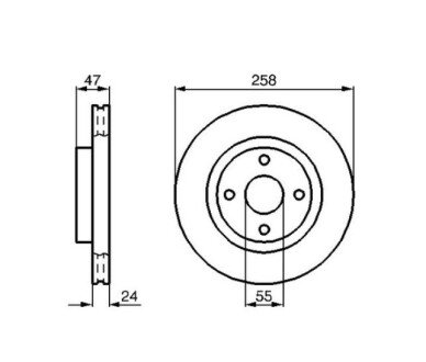 Фото автозапчасти тормозной диск передняя левая/правая MAZDA 323 F VI, 323 S VI 1.6-2.0D 09.98-05.04 BOSCH 0 986 478 989