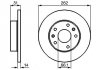 Тормозной диск передняя левая/правая (с винтами) LAND ROVER FREELANDER I 1.8/2.0D/2.5 02.98-10.06 BOSCH 0 986 478 991 (фото 3)