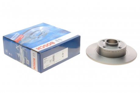 Тормозной диск задняя левая/правая (без встроенного магнитного кольца) DACIA SANDERO II; NISSAN NOTE; RENAULT CLIO III, MEGANE II, MODUS, TWINGO II, WIND 0.9-2.0 09.02- BOSCH 0 986 479 007 (фото 1)