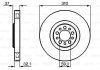 Тормозной диск передняя левая/правая (высокоуглеродистая) CITROEN C8; FIAT ULYSSE; LANCIA PHEDRA; PEUGEOT 807 2.0D/2.2D/3.0 06.02- BOSCH 0986479168 (фото 6)