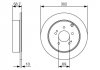 Тормозной диск задняя левая/правая MITSUBISHI ENDEAVOR, GRANDIS 2.0D/2.4/3.8 01.03-12.11 BOSCH 0 986 479 532 (фото 1)